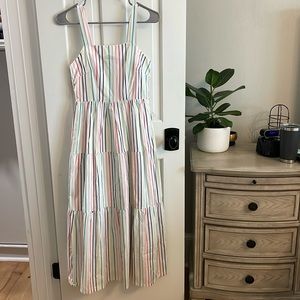 J Crew Multicolored Striped Dress Size 00